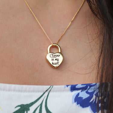 Gold Forever in my Heart Necklace